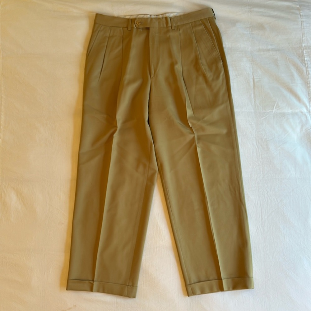 Tan Emernegildo Zegna Wool Trousers - US Size 34